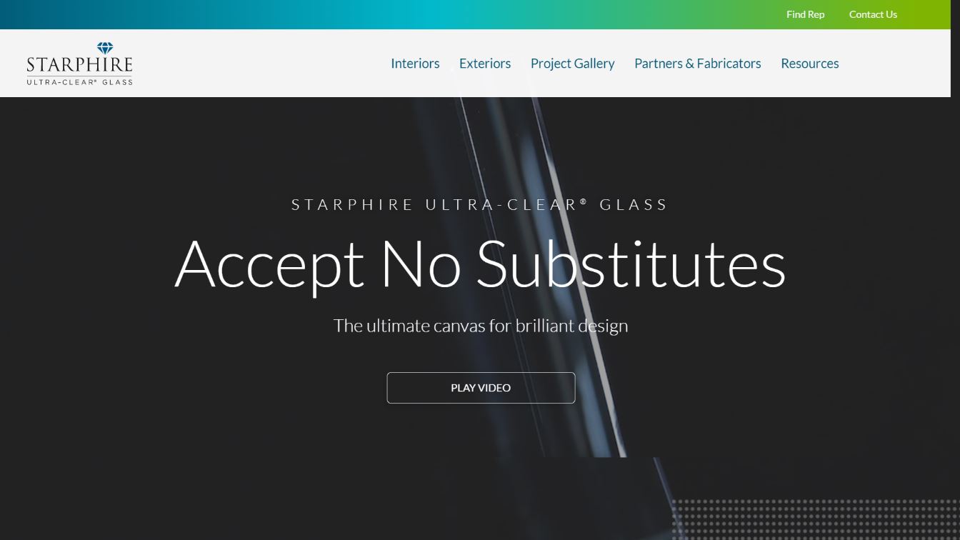 Starphire Glass Website Launch