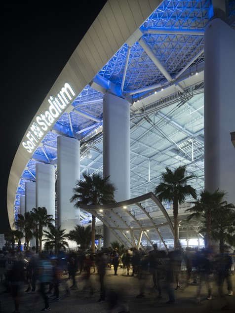The architecture of SoFi Stadium, home of Super Bowl LVI, News
